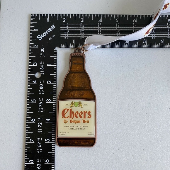 Yes Fit Running Club Cheers to Belgian Beer Medal Walk run cycle bike 81.5 miles - Picture 5 of 6